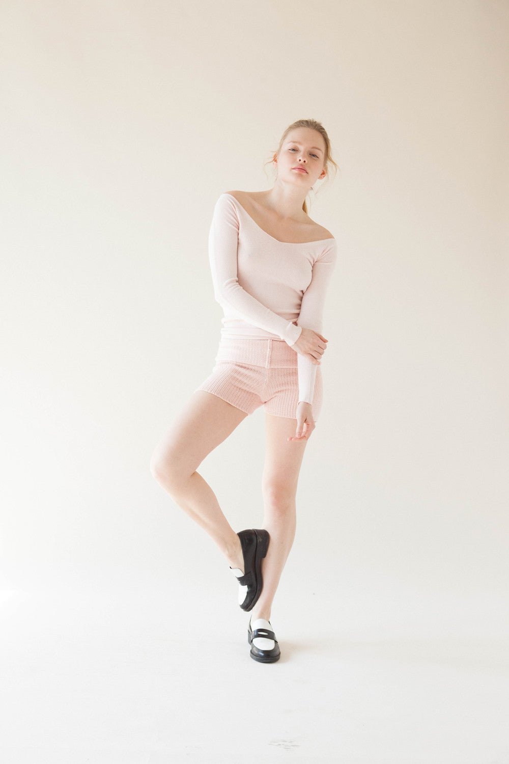 Viscose Stretch '03' Ballerina Top – KD New York
